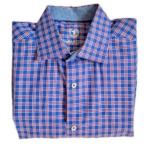 BOGO Bugatchi Uomo Plaid Button Down Dress Shirt Men's 16 34 35